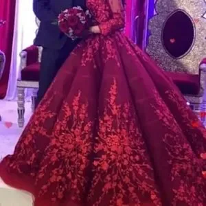 Dresses | Custom Made In Turkey Red Engagement Dress Fits A Size 24 Only  Worn For | Poshmark